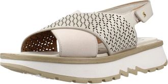 Stonefly Star 8 Wedge Sandal - Dames - Sandalen - Wit - 39 EU - Leer - Schoenen
