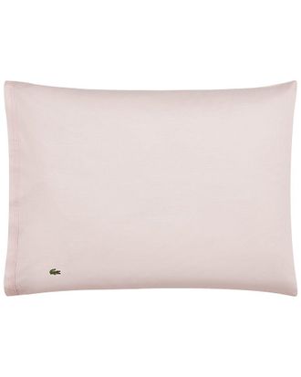 Lacoste Percale Solid Pillowcase Pair