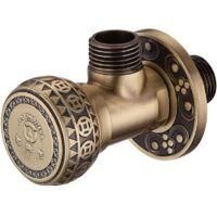 OEM Grifo De Esquina, Accesorios De Ba&ntilde;o, V&aacute;lvula De Cierre De Lat&oacute;n Antiguo, Grifo De Esquina, Grifo De Esquina De 1/2, R - Crezuo