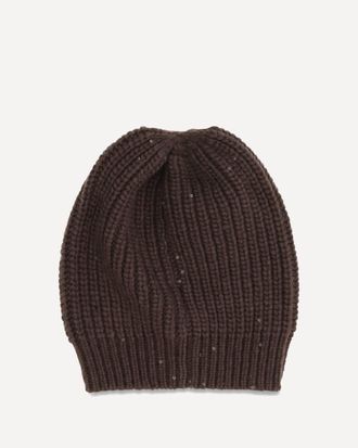 Brunello Cucinelli Cashmere Beanie with sequins Female S