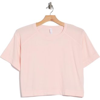 Zella Vintage Wash Boxy Tee in Pink Crystal at Nordstrom Rack, Size X-Large