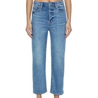 Pistola Denim Cassie Super High Rise Straight Crop Jean In Cambridge Vintage