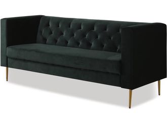 Habitat et Jardin Sof&aacute; Terciopelo bruce - 3 Plazas - Verde Oscuro