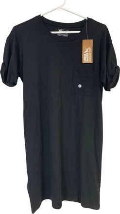Eddie Bauer Womens Coast Climb Pocket Tee Shirt Mini Dress In Black