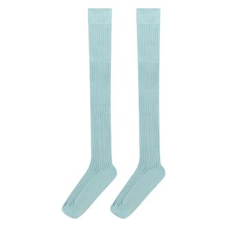 Red Valentino Socks, female, Blue, Size: S Long Socks