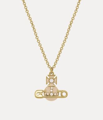 Vivienne Westwood Kitty Pendant Necklace Gold-white-opal-crystal-powder-blue-enamel-cream Gold-white-opal-crystal-powder-blue-enamel-cream Women