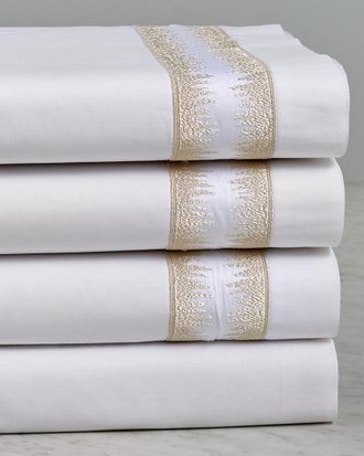 Maurizio Italy Jaws Embroidered Sheet Set