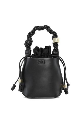 ハンドバッグ Ganni Black Polyester Handbag Black Black Small GANNI Bou Bag | GANNI US