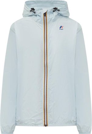 K-Way Light Blue Logo Hood Jacket