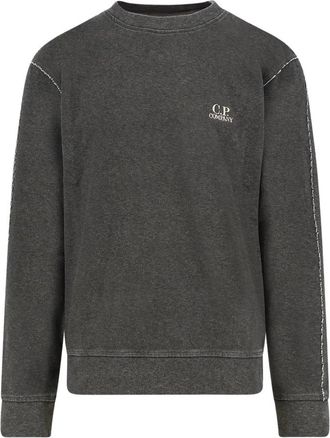 C.P. Company Sweatshirt met ronde hals - Heren - Sweatshirts - Grijs - XL - Katoen - Hoodies & sweatvesten