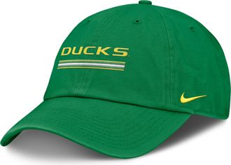 Nike Oregon Primetime Campus Club Nike Mens College Adjustable Hat in Green | NC0130DUON-2GH