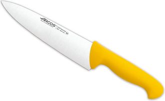 Arcos Cuchillo cocinero de acero inoxidable nitrum de 200 mm mango amarillo