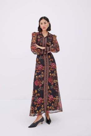 Raishma Floral Black Dress at Nordstrom, Size 10 Uk