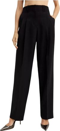 Jacquemus Titolo Pants - Dames - Wijde Broeken - Zwart - XS - Katoen - Broeken
