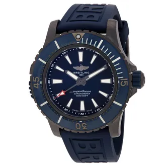 Breitling Pre-owned Breitling Superocean 48 Automatic Chronometer Blue Dial Mens Watch V17369161C1S1