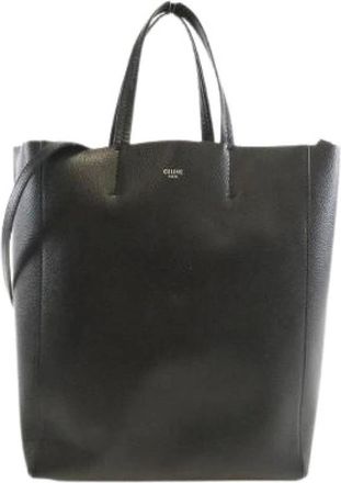 Celine Pre-owned Tote Bags, female, Black, Size: ONE SIZE Pre-owned Leather Tote Bag