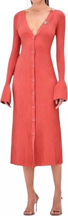 Alexis Trisha Long Sleeve Dress In Red