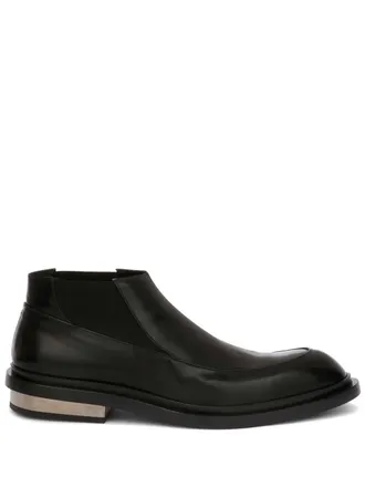 Jil Sander metal-detail leather boots - Black