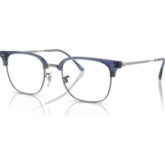 Ray-Ban 51mm Square optical glasses in Blue at Nordstrom