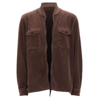 Stone Island corduroy trucker pocket zip up bomber jacket
