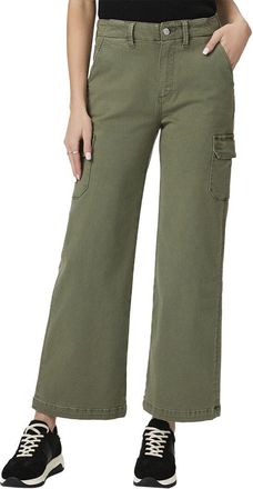Paige Paige Carly Cargo Vintage Ivy Green Wide Leg Jean