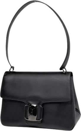 Ferragamo Pre-owned Shoulder Bags, female, Black, Size: ONE SIZE Pre-owned Shoulder Bag