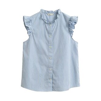 GANT Dames, Blouses & Shirts, Blauw, Maat: L Katoen