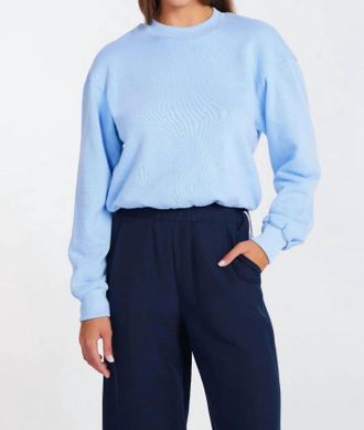Bishop + Young Bubble Hem Sweatshirt In Light Blue