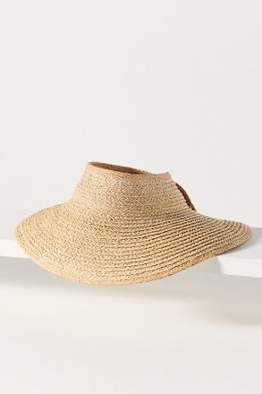 Hat Attack Raffia Visor