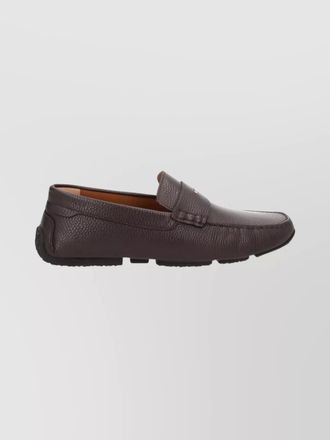 Bally textured leather loafers rubber sole