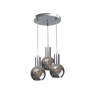 Netlighting Supra Cluster Pendant Ceiling Light Silver 30cm 3x E27