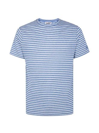 MC2 Saint Barth Stripes Linen T-Shirt