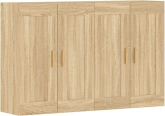 vidaXL Armarios De Pared 2 Uds Madera De Ingenier&iacute;a Roble Sonoma Vidaxl