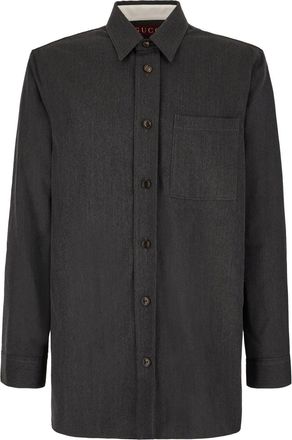Gucci Dark Grey Wool Shirt