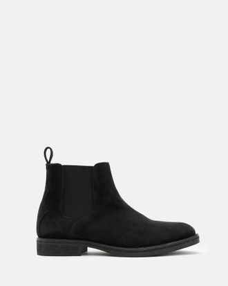 AllSaints Cow Suede Creed Suede Chelsea Boots, Size: UK 11/US 12/EU 45