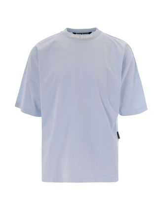 Palm Angels Oversized Crew Neck T-Shirt with Classic Logo Prints