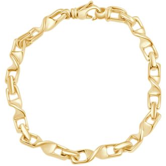 Pompeii3 Mens Twisted Link 14k Gold (34gram) or Platinum (55gram) 6mm Bracelet 8.5