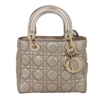Dior Pre-owned Lady Dior Tas - Dames - Vintage Handtas - Geel - ONE Size - Leer - Vintage