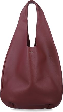 A.P.C. Grain Leather Le Neige Tote Bag