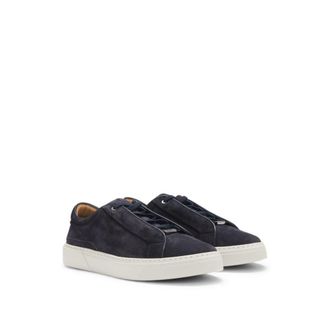 BOSS Gary low-top trainers in suede