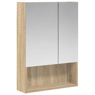 vidaXL Armario Con Espejo De Ba&ntilde;o Roble Sonoma 50 X 14,5 X 70 Cm Vidaxl