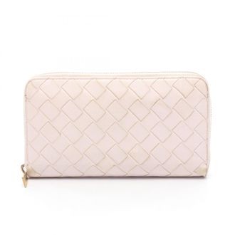 Bottega Veneta Pink Intrecciato Long Wallet (Bi-Fold) (Pre-Owned)