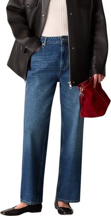Whistles Denim Straight Ankle Length Jeans at Nordstrom, Size 36