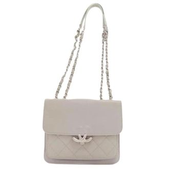 Chanel Pre-owned Vintage Schoudertas - Dames - Pre-owned - Grijs - Maat: ONE Size