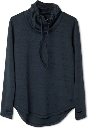 Kavu Womens Skylar Cowl Neck Sweater In Forest Knit
