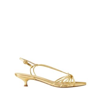 Aeyde High Heel Sandals, female, Yellow, Size: 9 US Amara Heeled Sandals
