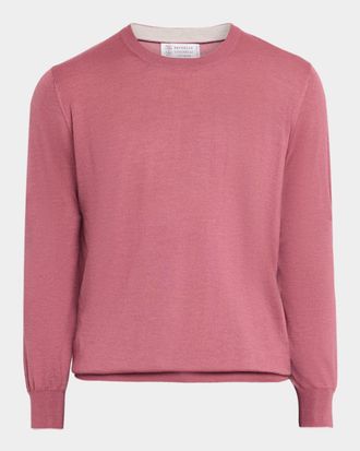 Brunello Cucinelli Men & apos;s Cashmere Knit Crewneck Sweater