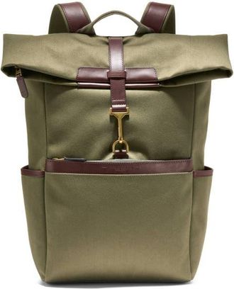 Cole Haan Judson Brushed Twill Backpack in Olive Green/Ch Madiera at Nordstrom