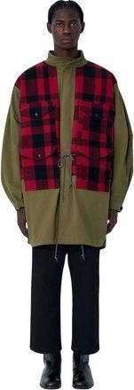 Junya Watanabe Hombre, Abrigos, Verde, Talla: M