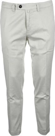 Bro-Ship Beige Tencel Stretch Pants with Contemporary Design
